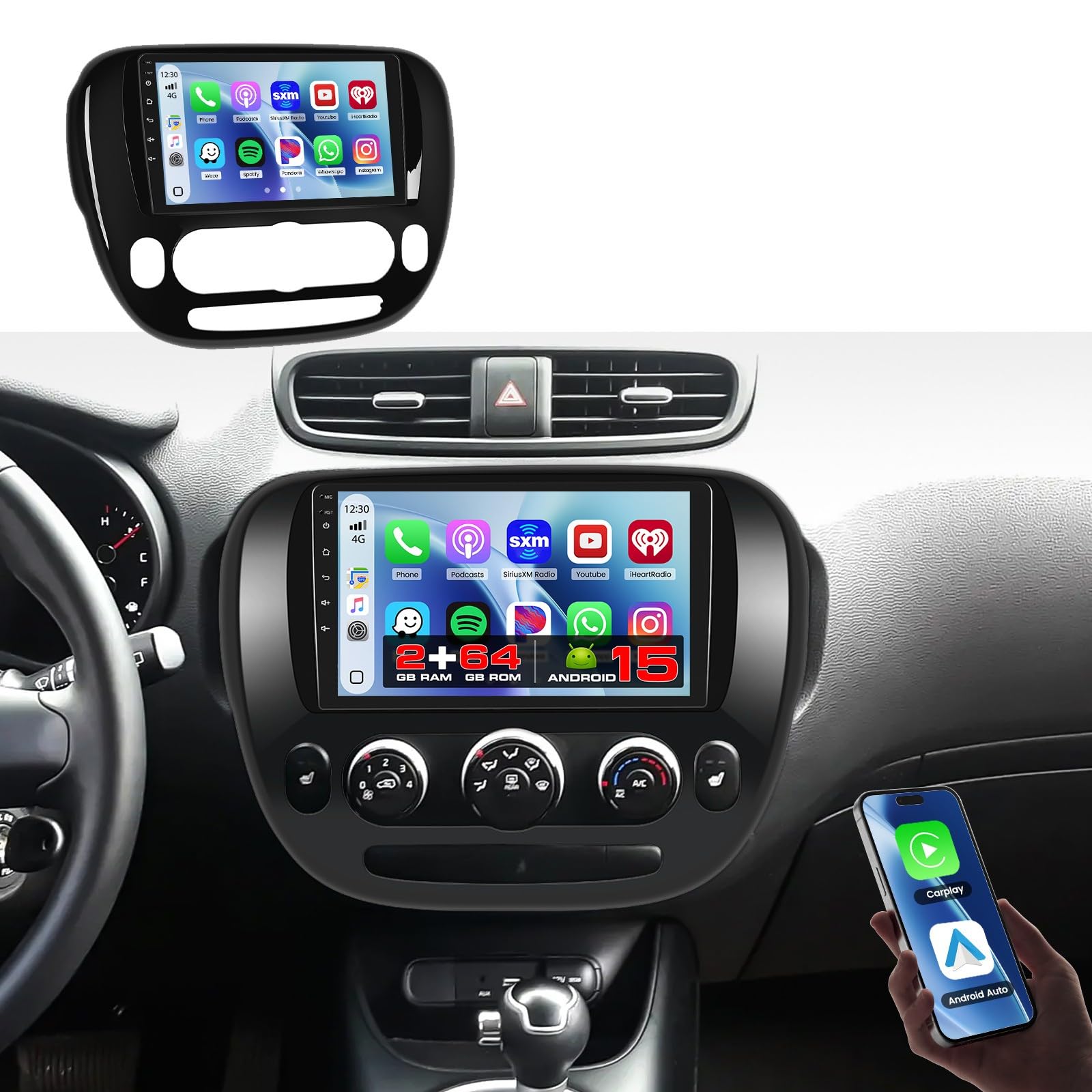 Amazon.com: [4Core 64G] Android 15 Car Stereo for Kia Soul 2014